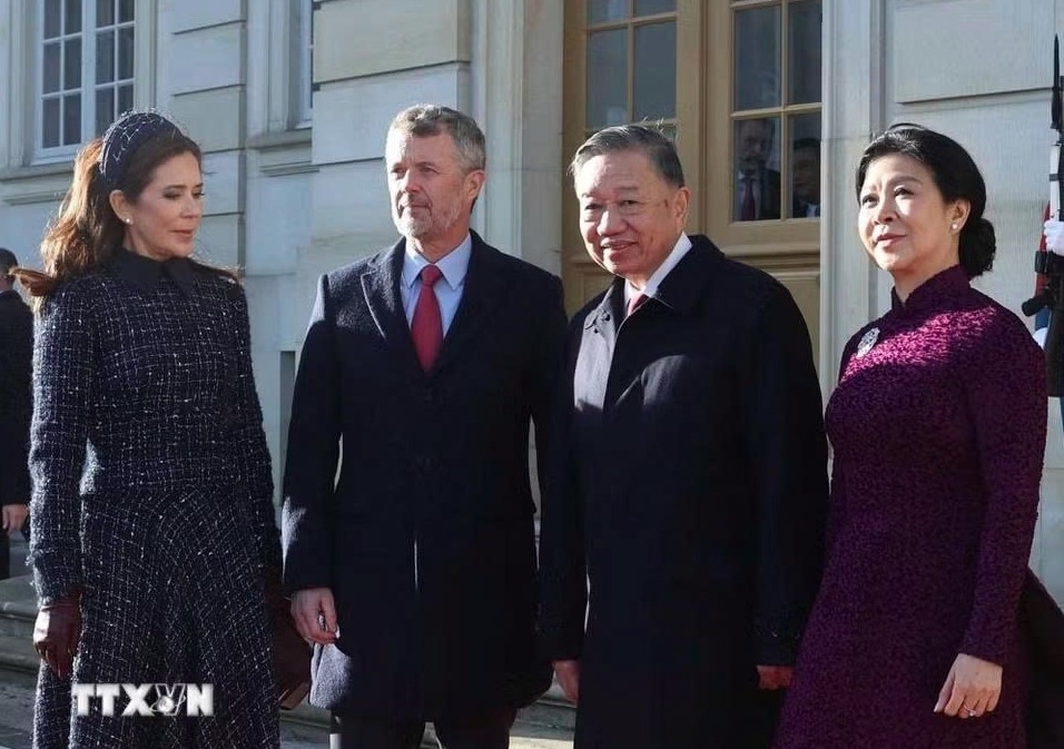vietnamese top leader to lam and spouse meet with king and queen of denmark picture 1