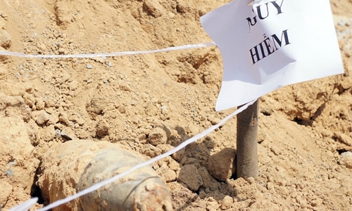 100-kilo Vietnam War bomb unearthed in southern province