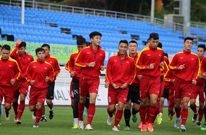 Vietnam U20 in close-door training before FIFA U20 World Cup