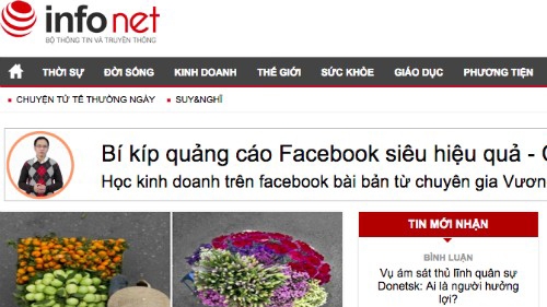 Vietnam suspends top editors of news website