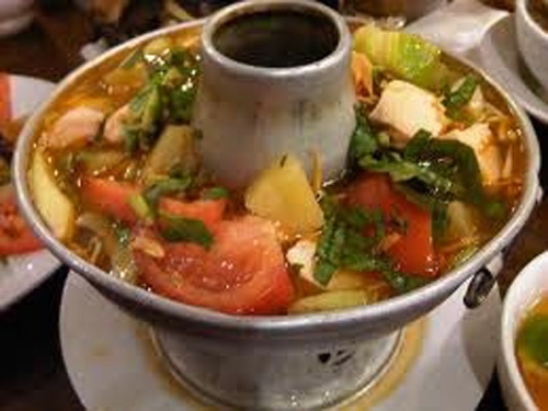 Sour soup hotpot