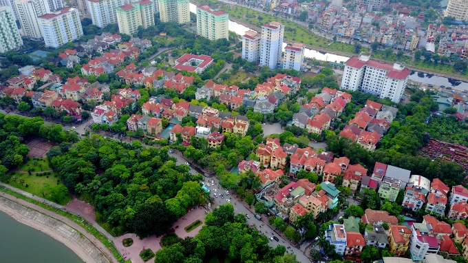 Rising from a Hanoi isle, a city within a city