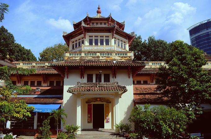 Century-old buildings with French architectural styles in Saigon