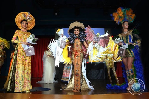 Ao dai among three best national costume at Miss Eco Universe