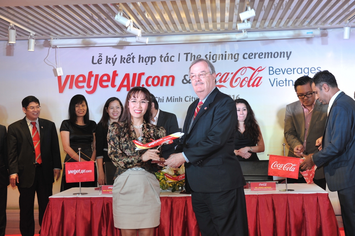 Coca-Cola beverages to be served aboard