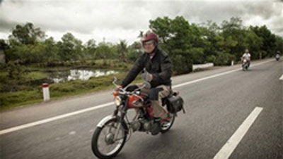 Cross-country motorbike odyssey to support the poor