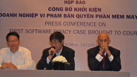 Foreign company brought to court for software piracy