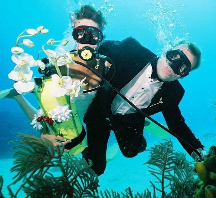 Trang holds Underwater Wedding