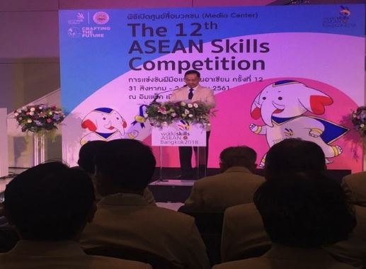 Labor Min opens media center for 12th ASEAN Skills Competition