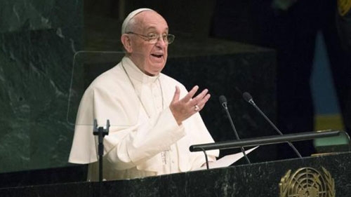 At UN, pope condemns 'boundless thirst' for wealth and power