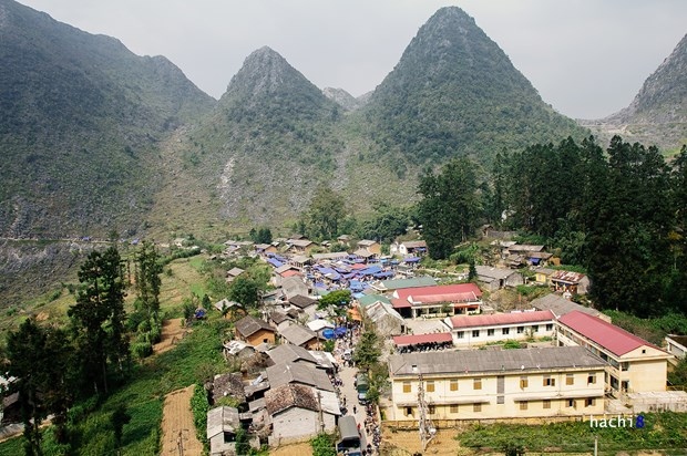 Ethnic minority market in northern Ha Giang Province