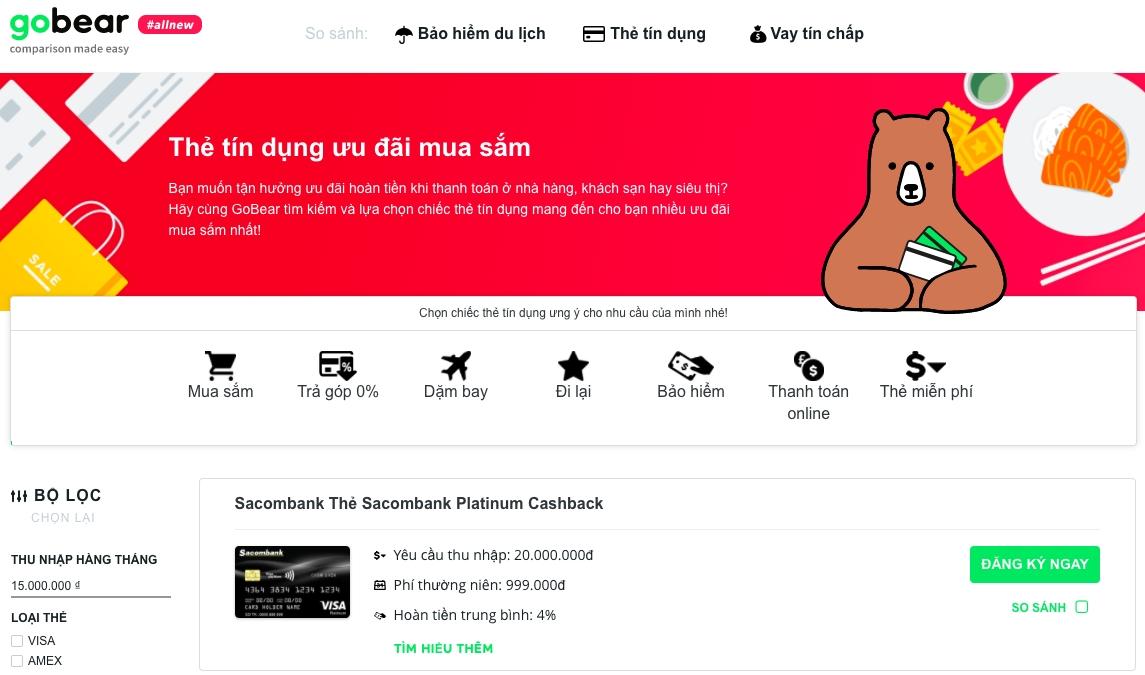 GoBear Vietnam receives 1 mil online visitors within first year of operation