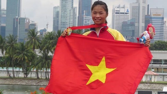 Vietnamese girl bags medals at Asian rowing championships