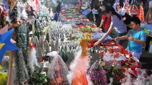 Vietnamese goods dominate Christmas market in Hanoi