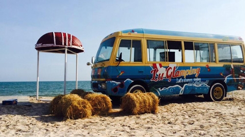 The ideal campsite on Ke Ga beach