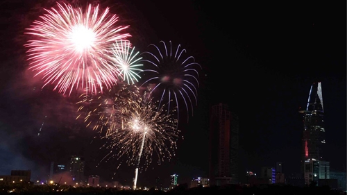 Saigon’s spectacular National Day fireworks display