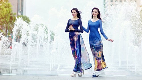 ‘Ao dai’ featuring modern HCM City to be displayed in RoK