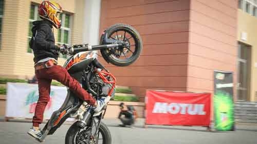 Young bikers show talent at Motul Stunt Festival