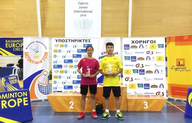 Dang wins Cyprus junior badminton event