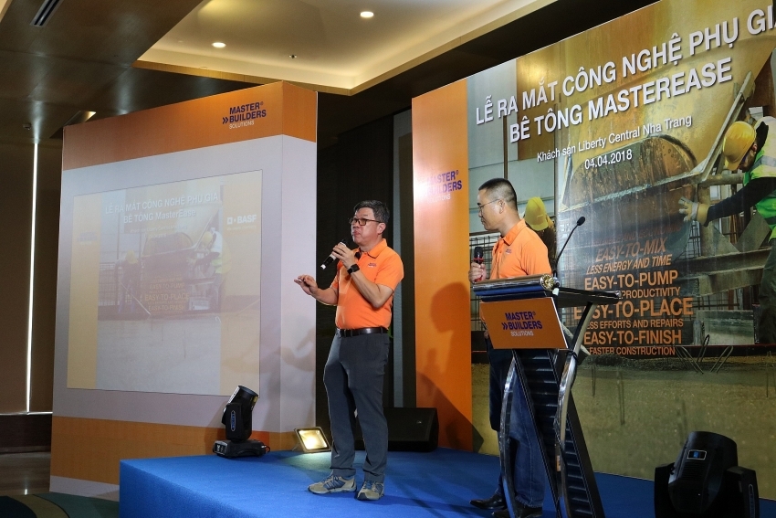 BASF introduces MasterEase admixture to help concrete work easier in Nha Trang