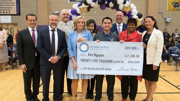 Vietnamese-American teacher honoured with Milken Educator Award