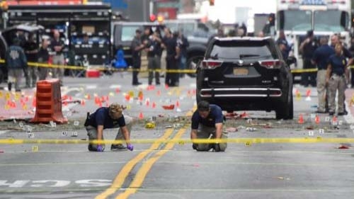 Police search for terrorism link in New York blast that injured 29