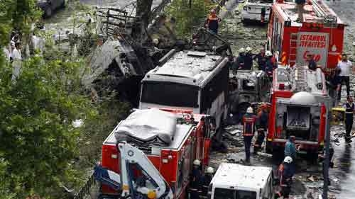 Turkey blames Kurdish militants for Istanbul car bombing