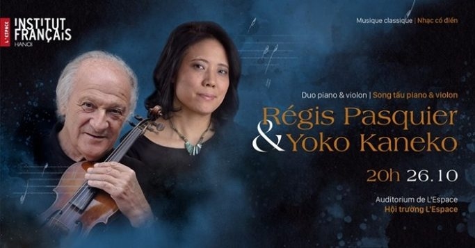 Régis Pasquier and Yoko Kaneko to perform in Hanoi