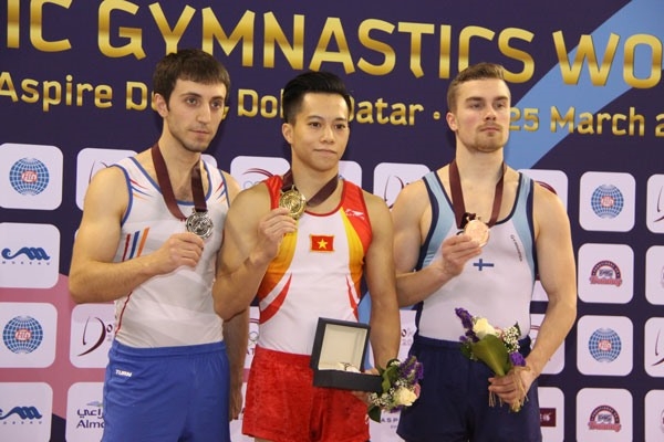 Vietnamese gymnast nabs gold at world event