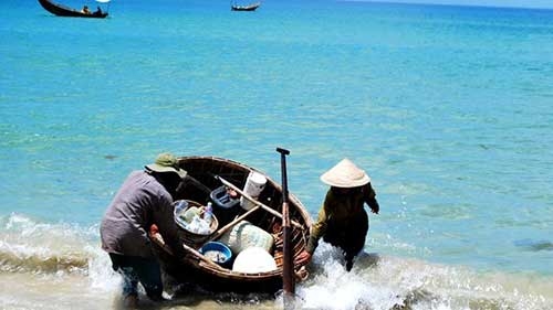An untouched beach near Hoi An