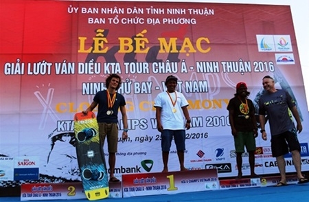 Phu wins gold at Asian kite surfing championships