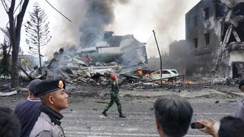 Indonesia military plane crash kills at least 30