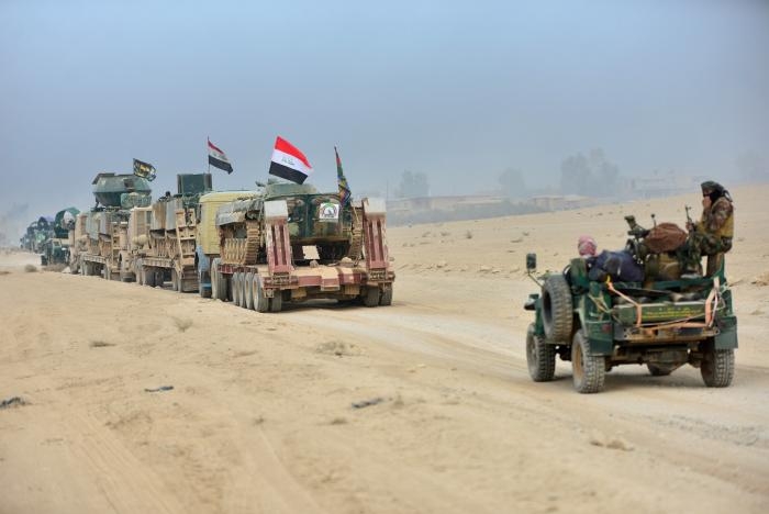 Iraqi forces make first push into Mosul