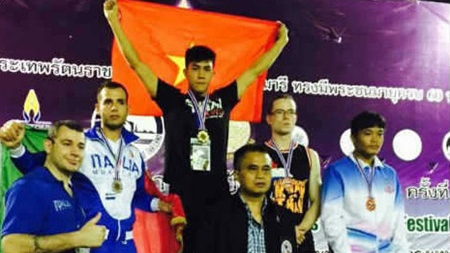 Nhat wins gold at Bangkok martial arts tournament