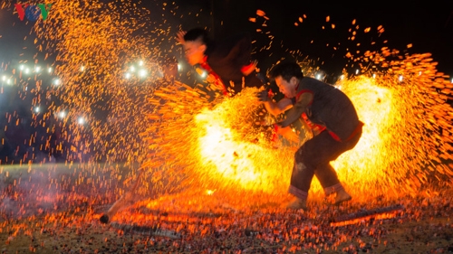 Bare feet feat: fire walkers talk to the gods