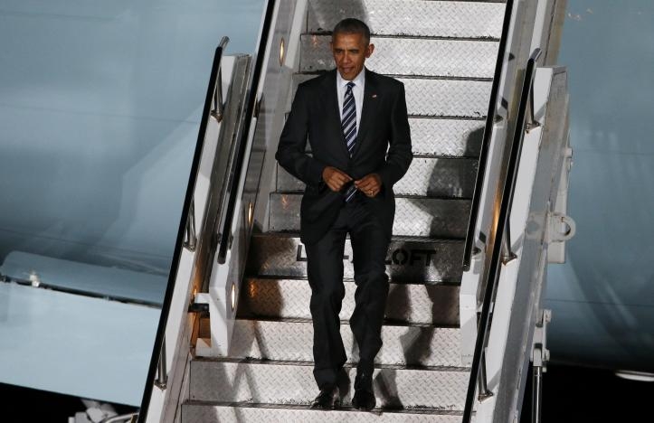 Obama lands in Berlin for farewell visit to closest ally Merkel