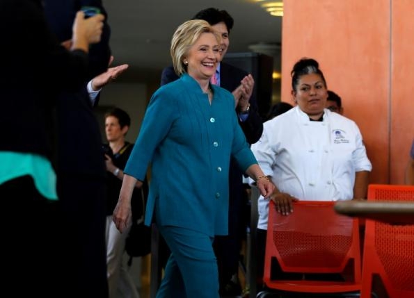 Clinton hits rivals on immigration in California campaign swing