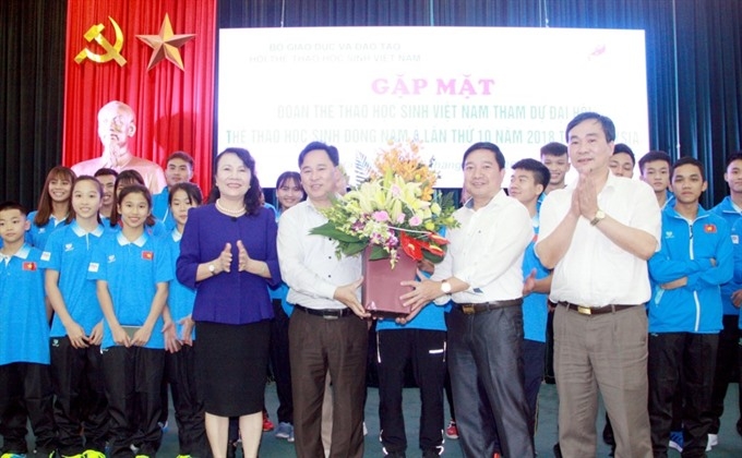 Vietnamese students attends 10th Asian School Games