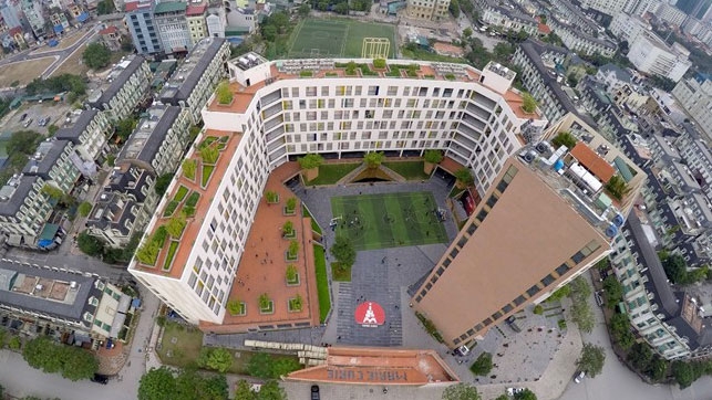 Hanoi’s most modern schools viewed from aerial cameras