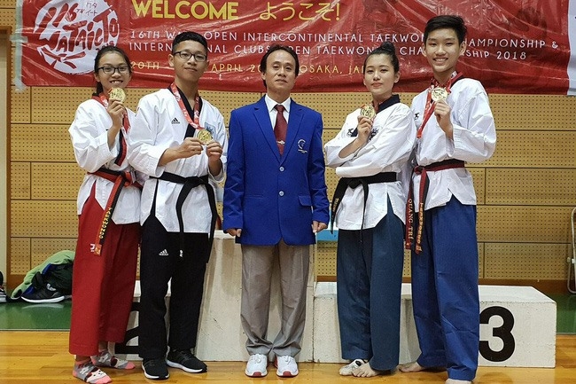 Vietnamese earns four gold medals at int’l taekwondo champs