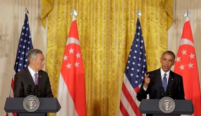 Obama, Singapore leader push Pacific trade deal in state visit