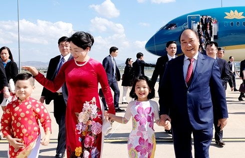 PM Phuc arrives in Canberra, starting official visit to Australia