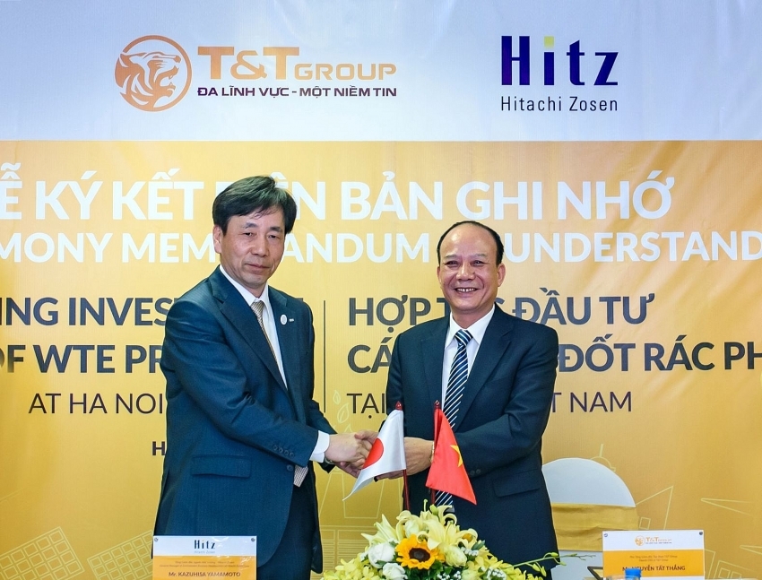 T&T and Hitachi Zosen to develop waste-to-power plant in Hanoi