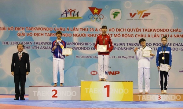 Tuyen wins gold medal at Asian Taekwondo Champs