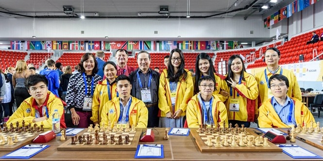 Vietnam’s teams rank seventh at Chess Olympiad