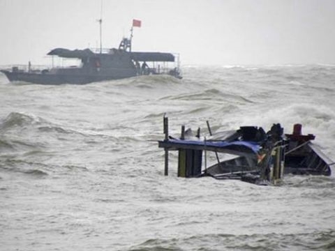 Super typhoon Meranti close to East Sea