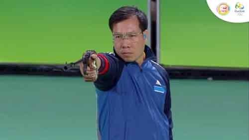 Vinh grabs silver at men’s 50m pistol