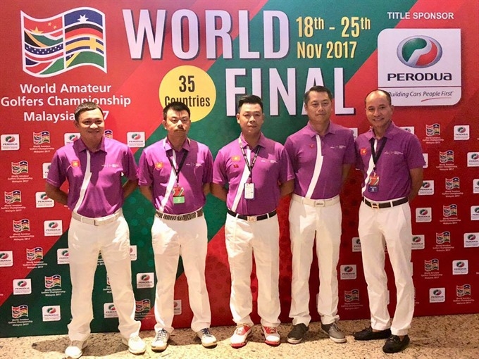 Vietnam champions at int’l golf tournament