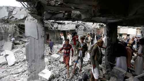 Nine Yemeni civilians, four of them children, killed in air strike: residents