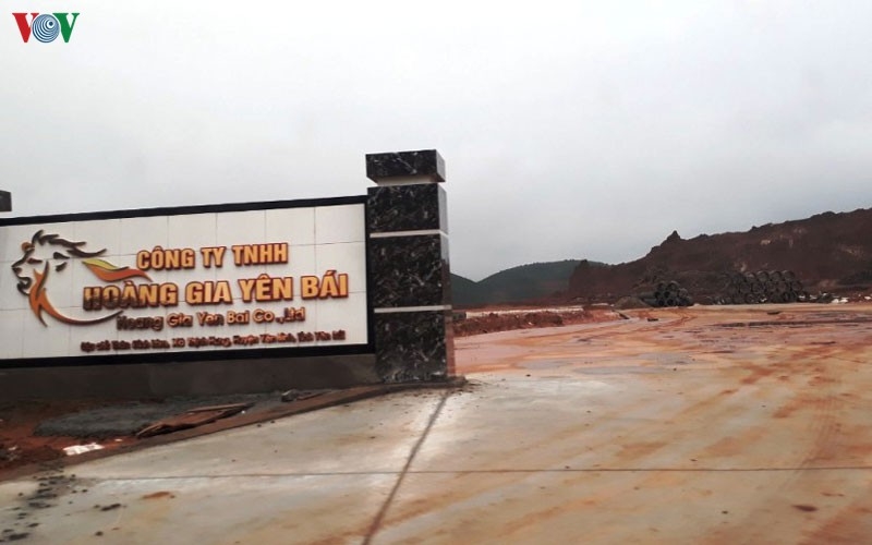 “Tuýt còi” Công ty TNHH Hoàng Gia Yên Bái do vi phạm về môi trường